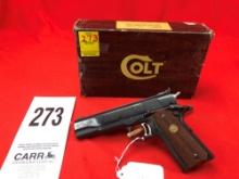 Colt Mark IV Series 70 Gold Cup, 45 Auto, w/Org. Box SN:70N36501 (HG)