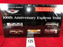 Harley Davidson 100th Anniversary HO Train Set