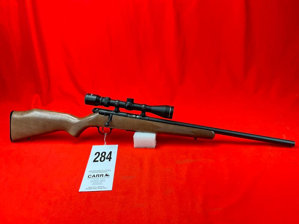 Savage 93R17, 17 HMR w/Tasco 3x9 Scope, SN:2794496