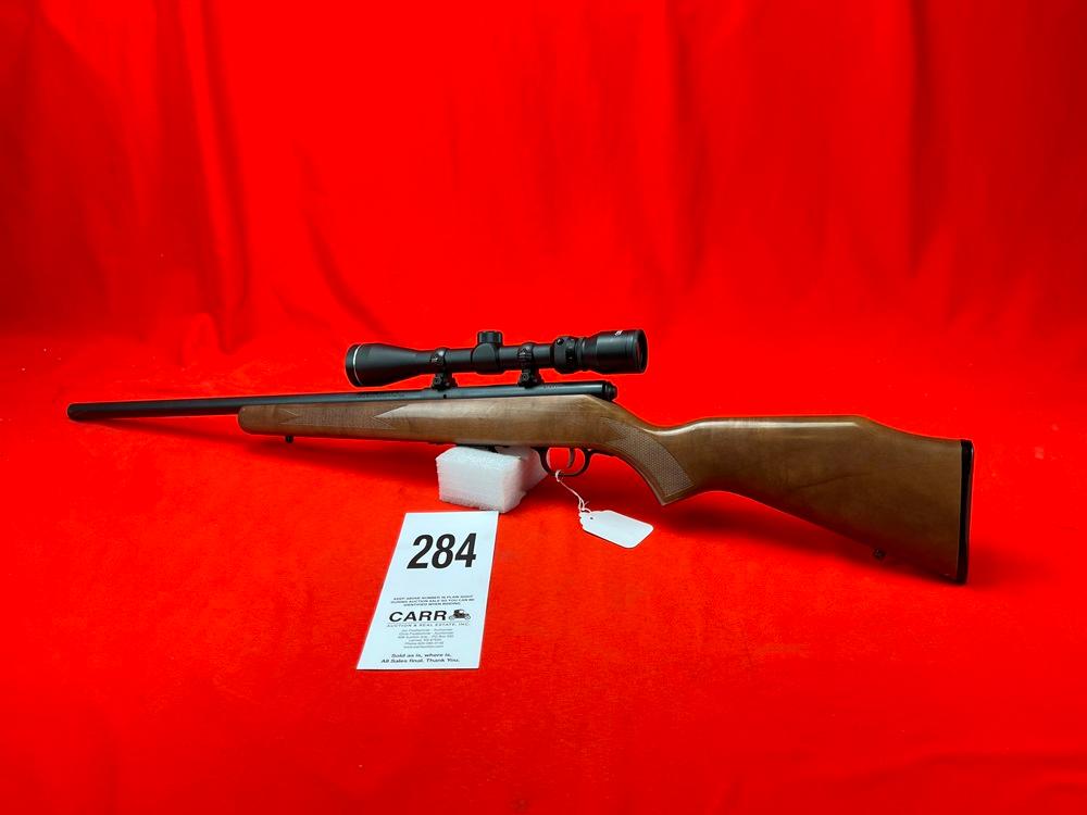 Savage 93R17, 17 HMR w/Tasco 3x9 Scope, SN:2794496