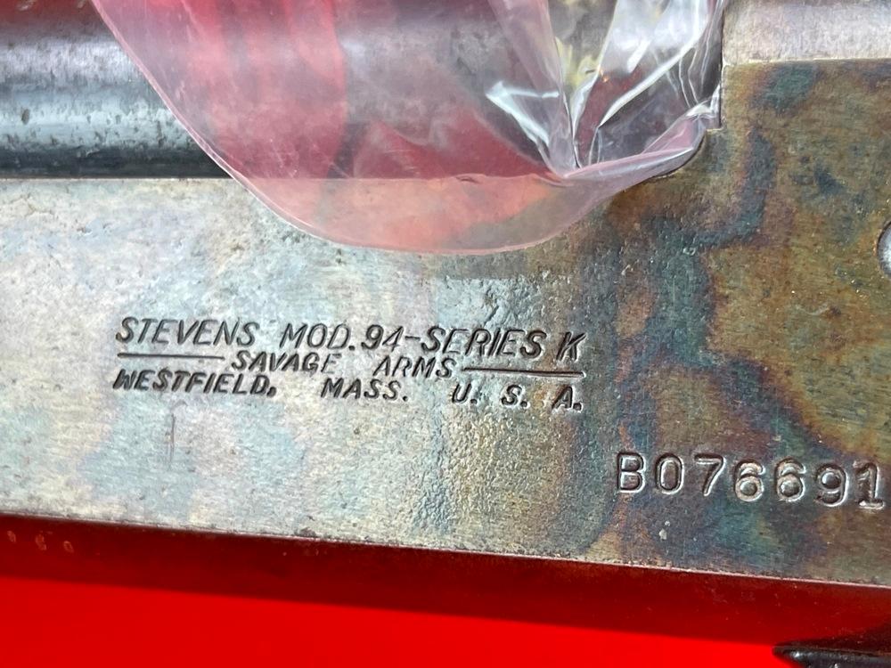 Stevens 94K, 12-Ga., 3", SN:B076691 (Needs Firing Pin Installed)