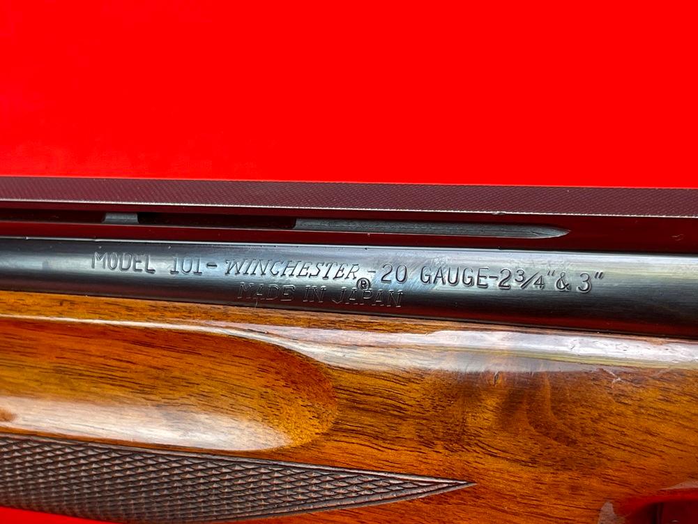 Winchester 101, 20 Ga., 26" Bbl., Mod/Imp. Cyl. Chokes, O/U, SN:211607