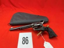 Colt Single Action Army, .45 Long Colt, 7.5" Bbl., Engraved, Case Colored Frame, 2nd Gen., Excellent