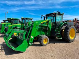 2009 JD 7630 2WD Tractor w/746 Loader, 2,330 Hrs.