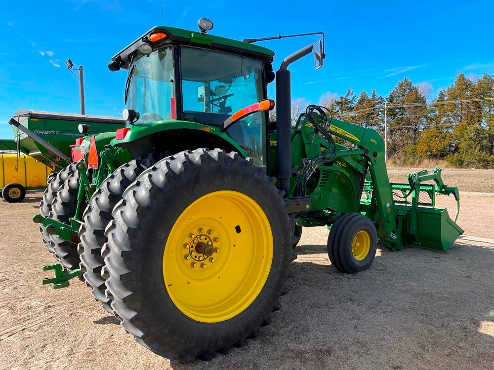 2009 JD 7630 2WD Tractor w/746 Loader, 2,330 Hrs.