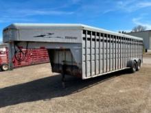 2001 24' Gooseneck TravAlong Stock Trailer by Liberty Inc.