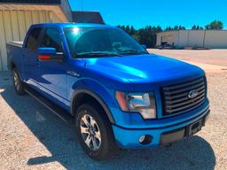 2011 Ford F150 Pickup, Crew Cab, 4x4, 5.0L, V8, 152,868 Mi., Blue