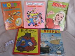 Eleven vintage children' Books:- Includes 1973 Beano, 3X Rupert, 1977 Paddi