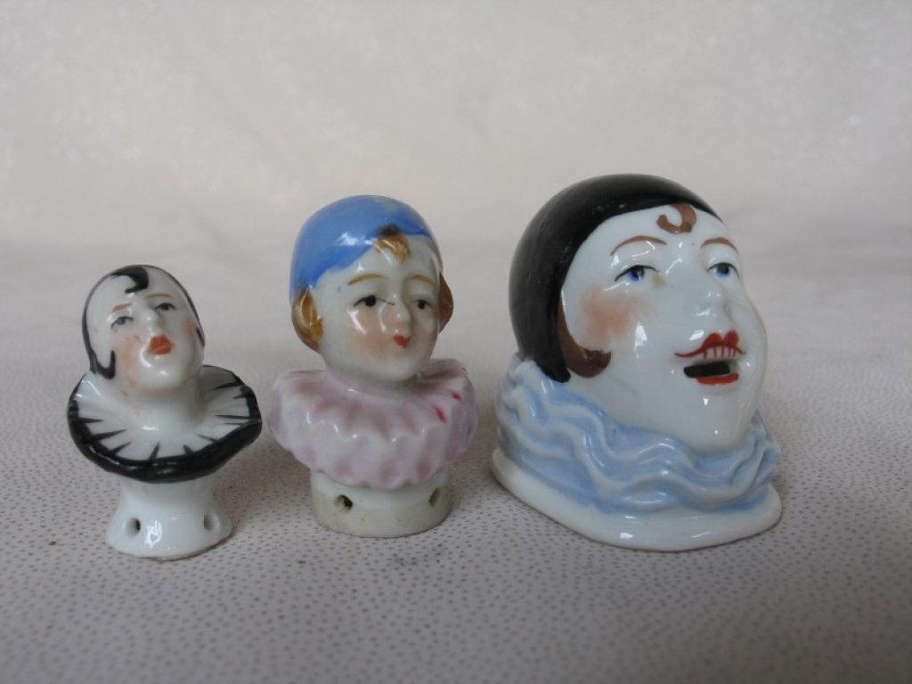 Six 1920s Half Dolls