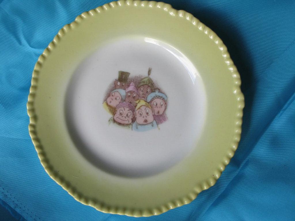 Excellent antique Plamer Cox "Brownie's" 18cm plate ALSO Royal Doulton "Bun