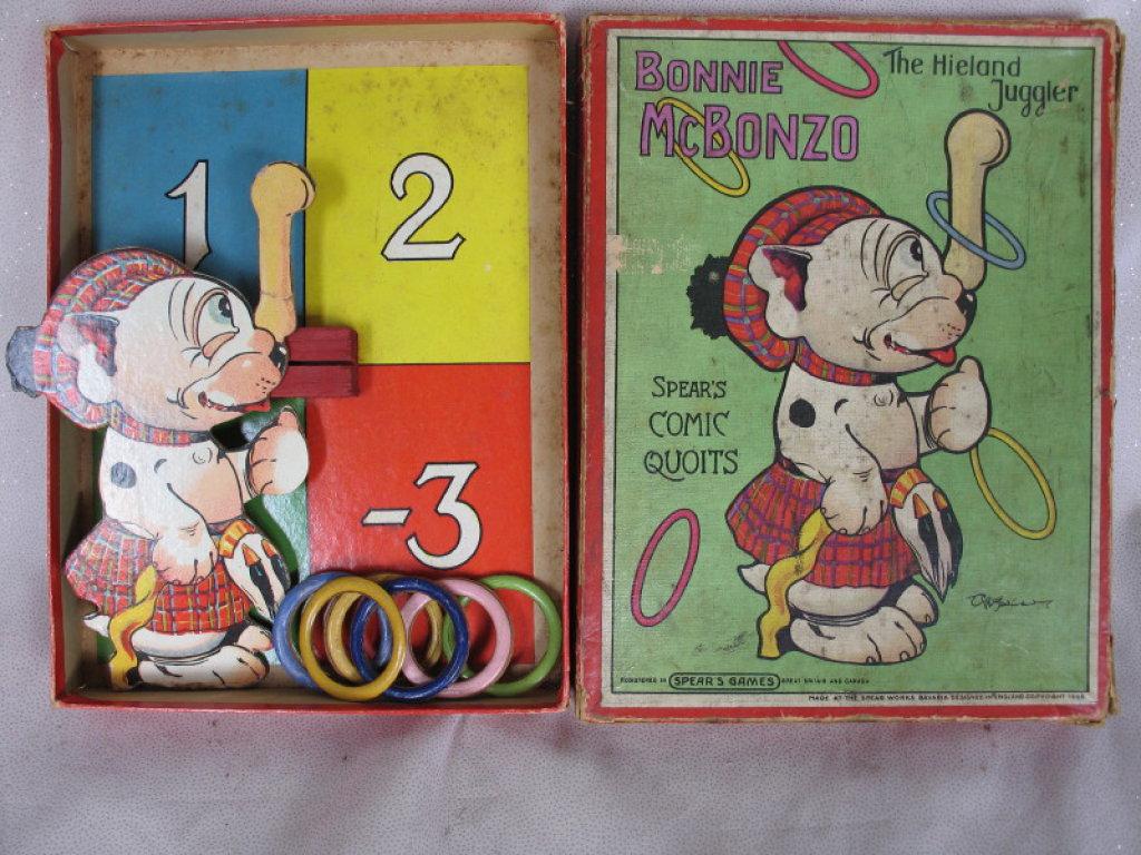 Mixed Bonzo novelty vintage items & games