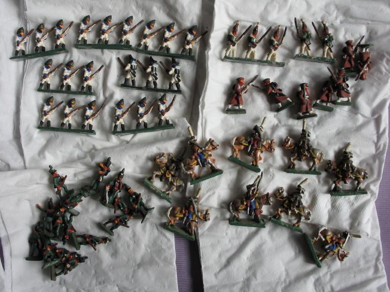 Wow 3.6Kg of painted vintage Napoleonic Lead Soldiers 2.5cm - 3cm. Includes