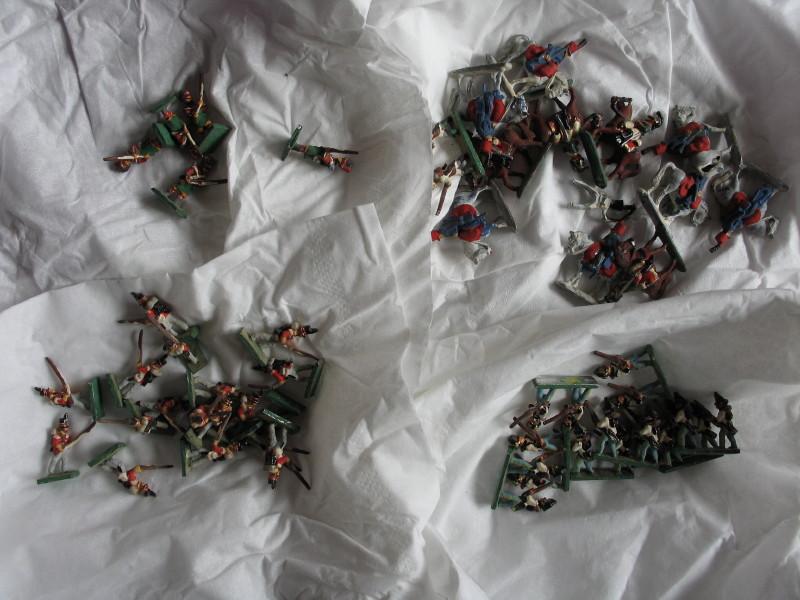 Wow 3.6Kg of painted vintage Napoleonic Lead Soldiers 2.5cm - 3cm. Includes