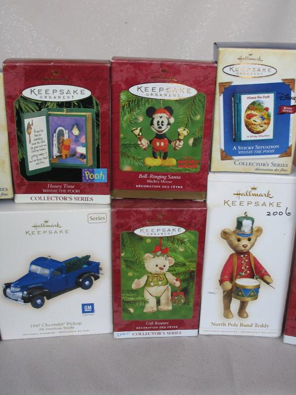 Collection of 45 boxed Hallmark Xmas / Holiday tree ornaments 1998-2006 inc