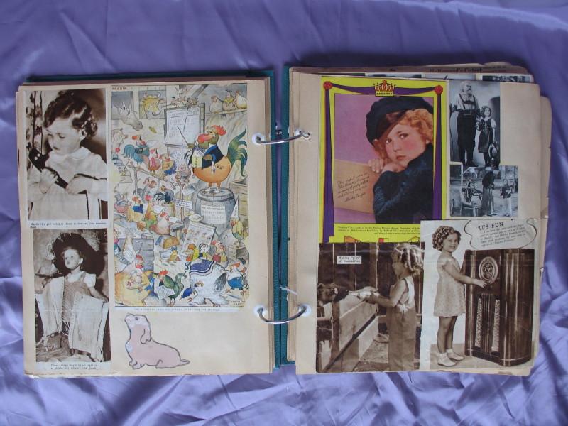 A5 Scrap Album c1935-40s includes Birthday / Easter cards, scarce Valentine