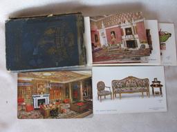 Two WWI postcard booklets. 1914-18 ruins of Houtulst 10 postcards wth tissu