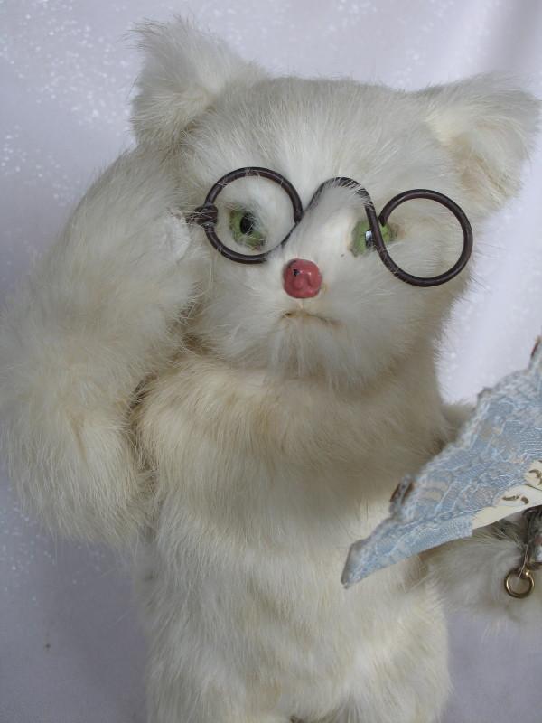 Scarce Roullet et Decamps 1910s Automaton cat 12" (31cm). Original R & D cl