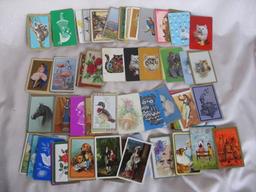 Five vintage Playing Card albums full of playing cards and 60 plus extras.