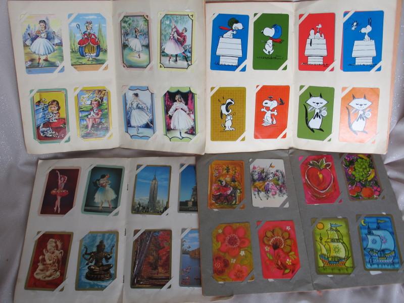 Five vintage Playing Card albums full of playing cards and 60 plus extras.