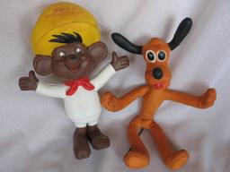 Vintage Cartoon toys:- Warner Bros. bendy Speedy Gonzales 60s foam rubber 2