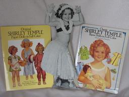 Shirley Temple ephemera:- full 1930s scrapbook, Standee 41cm, Four ST Hits