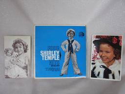 Shirley Temple ephemera:- full 1930s scrapbook, Standee 41cm, Four ST Hits