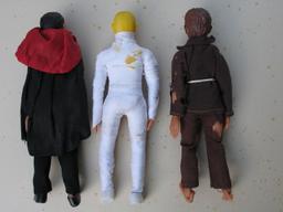 Three Mego 'Horror' 1970s action figures 20cm. Dracula, Mummy and Wolfman,