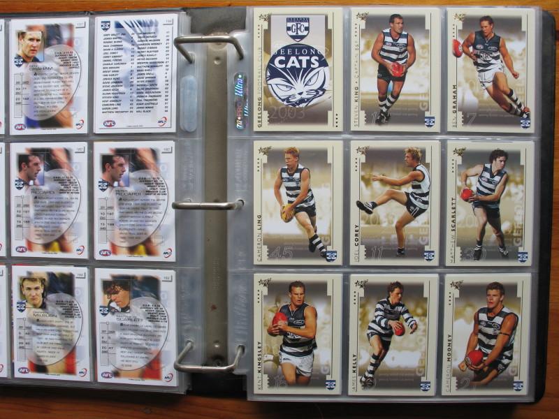 Mint AFL Football Collector's Card Album with 48 pages full of 420+ mostly