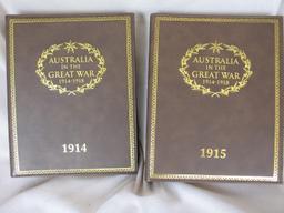 Australia in Great War "Penny Memories" 1914 & 1915 original binders with p