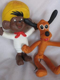 Vintage Cartoon toys:- Warner Bros. bendy Speedy Gonzales 60s foam rubber 2