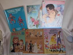 Ten uncut Vintage uncut Paper Doll books. Saalfield 1935 Quintuplets / Happ