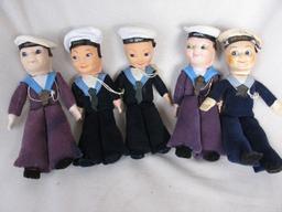 Nine Peggy Nisbet 'Empire Sailors' 1950s-70s. Canberra, Oriana, Fairsky, Fa