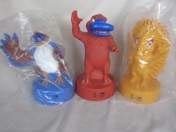Three 2000 Olympic money box animal figures 24cm, MIP Olly and MIP Millie a