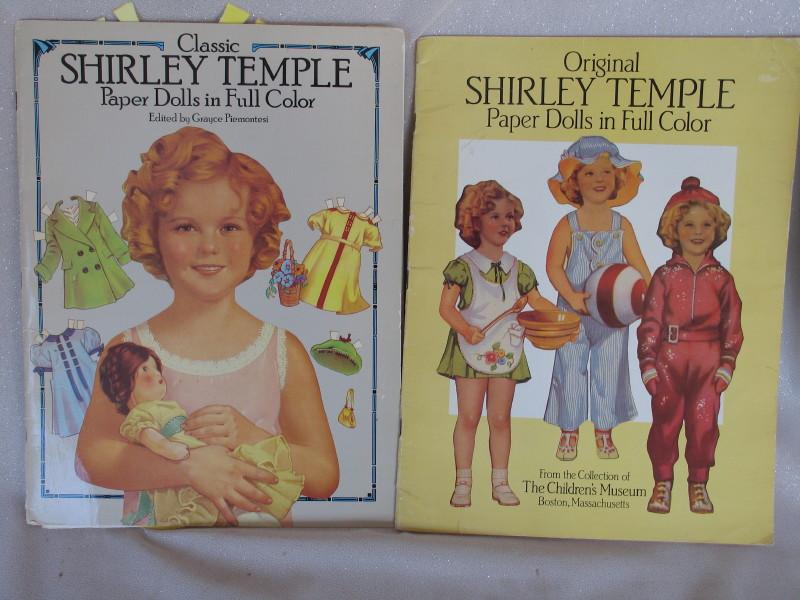 Mixed Shirley Temple 1950s Collectibles:- Gabriel boxed Snap On Paper Dolls