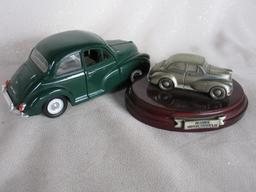 Thirteen Collectable Cars:- MIB Minichamps 1:18 green Morris Minor Travelle