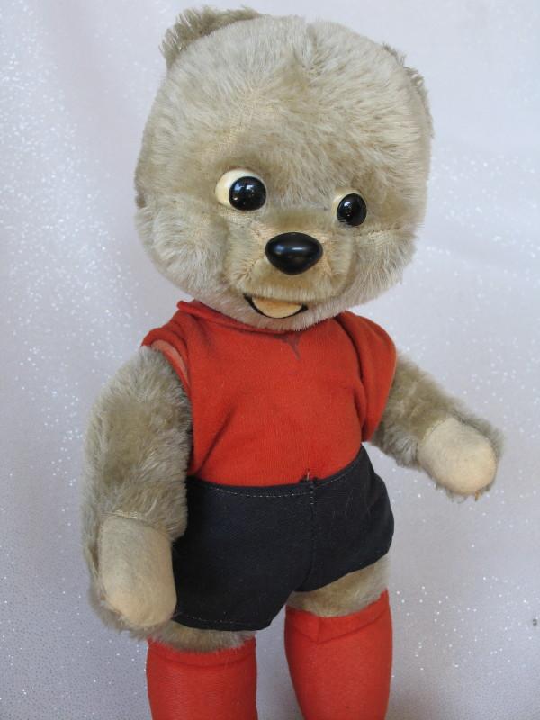 Mascot Schuco 'Bigo Bello Bundesliga' Soccer bear 1960s bear. All original