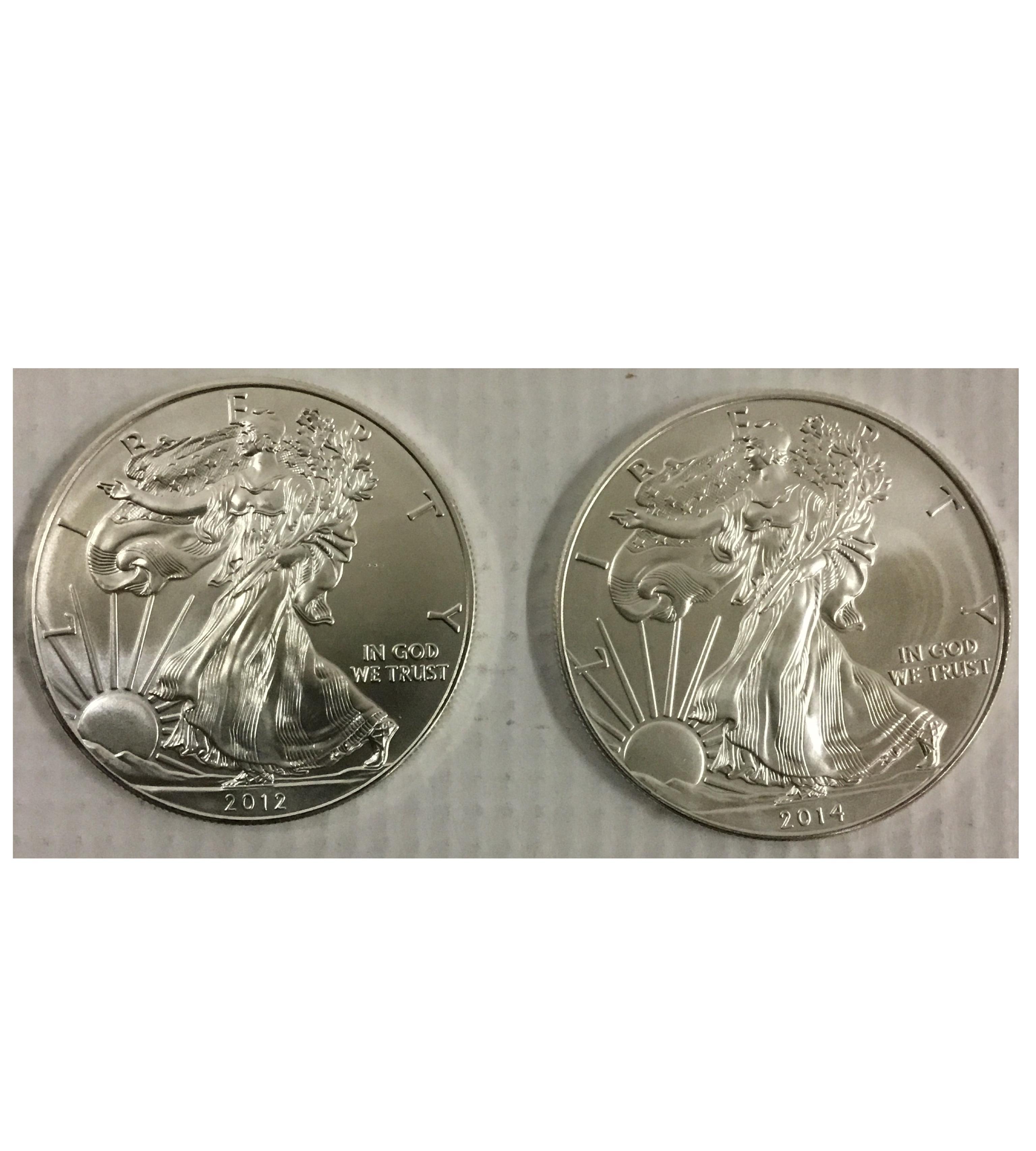 2 American Eagle Coins