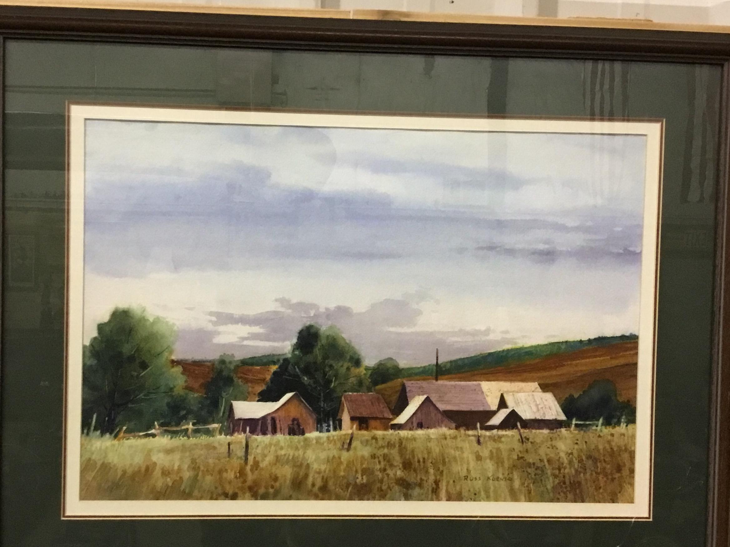 Oregon Artist Framed water color