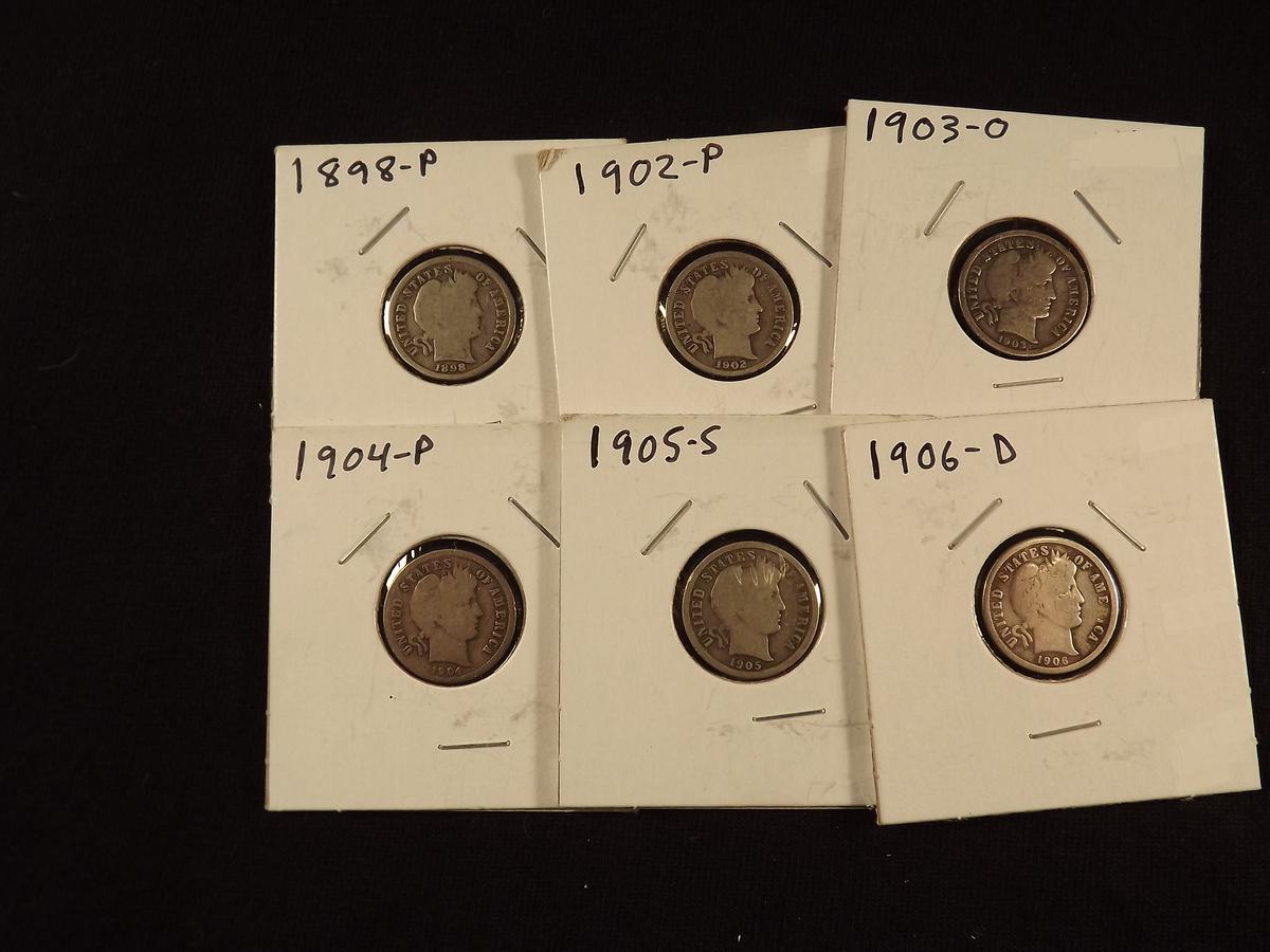 6 Barber Dimes