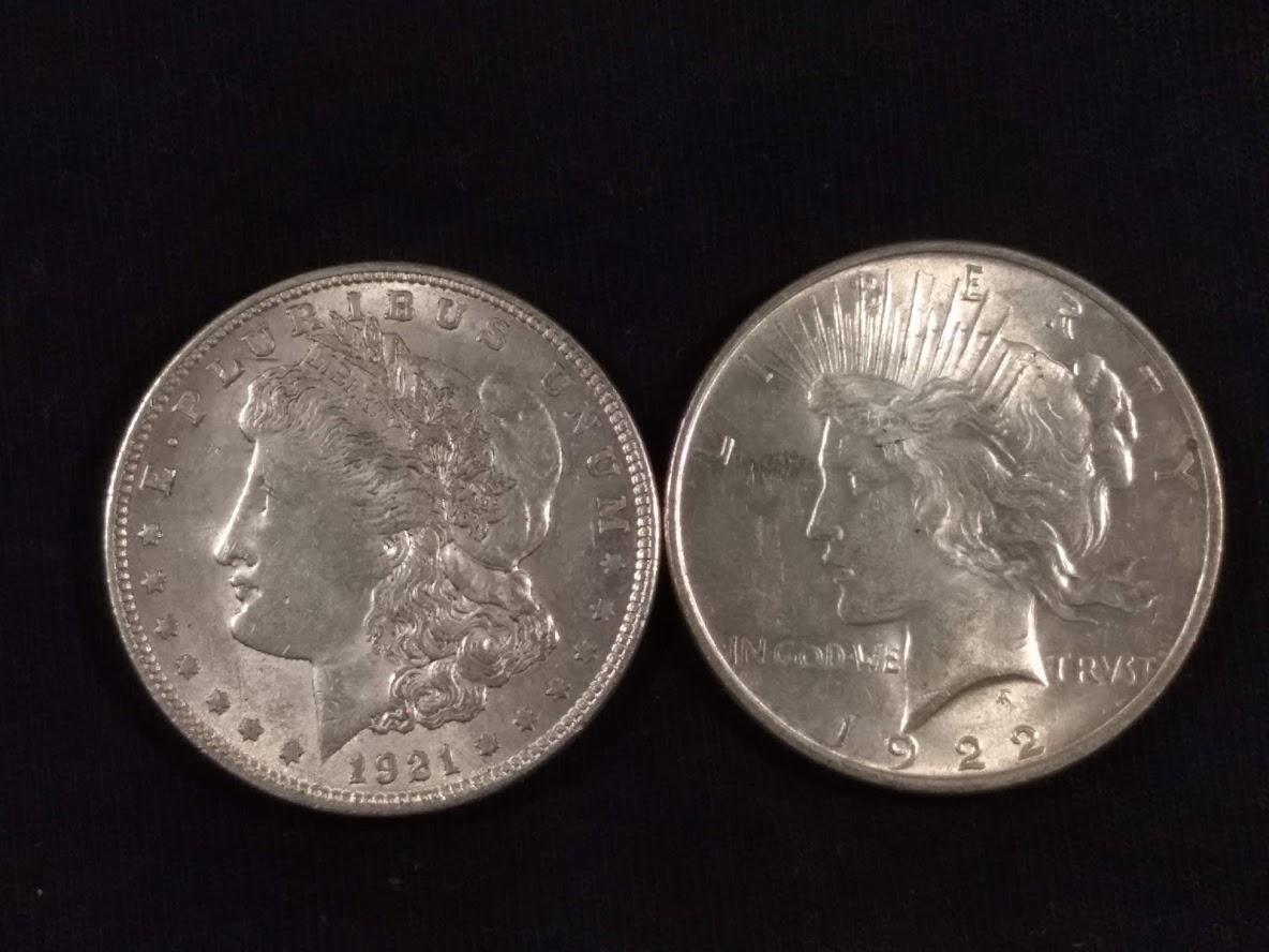 2 U.S SILVER DOLLARS