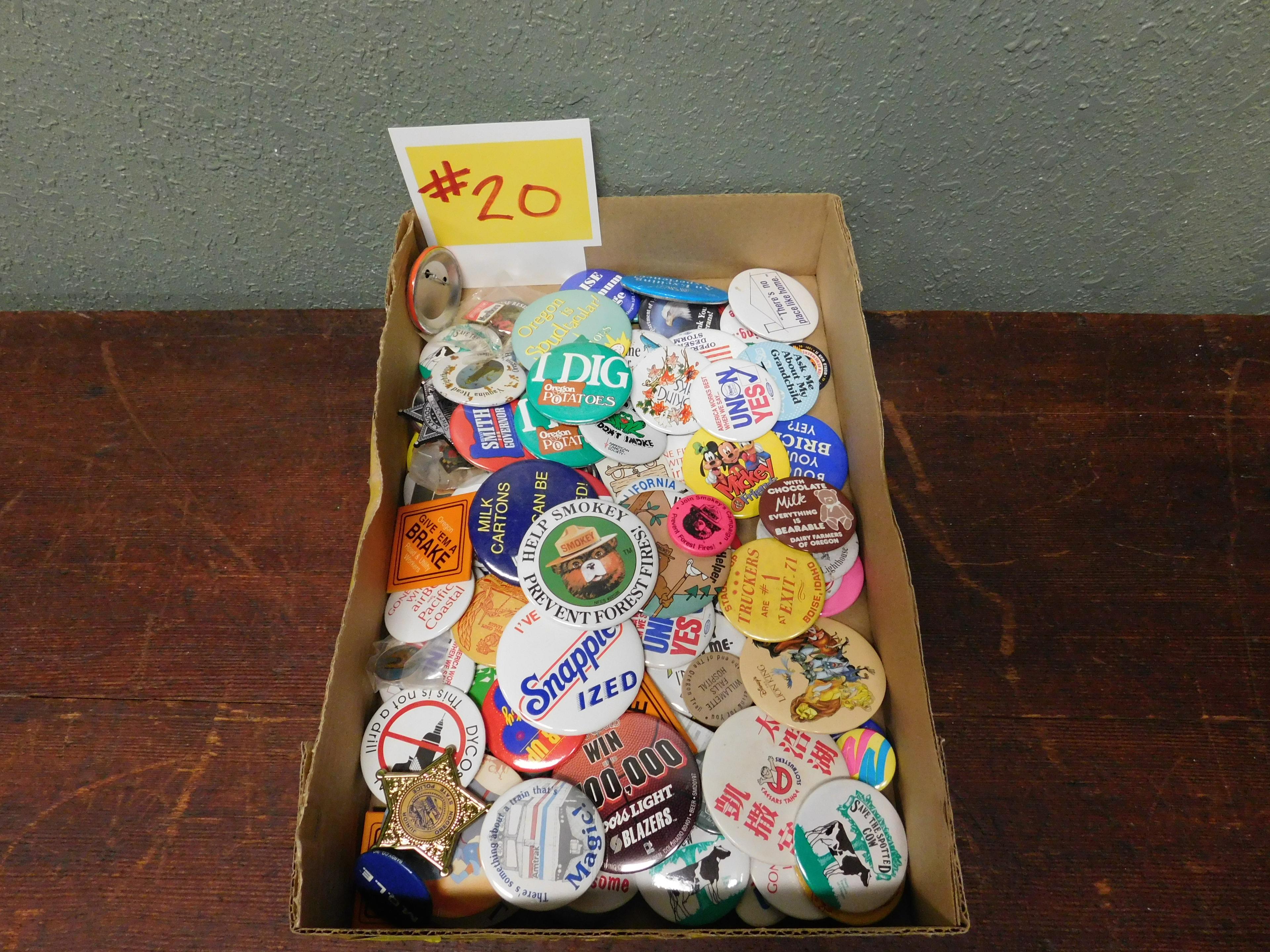 Over 50 Vintage Pins