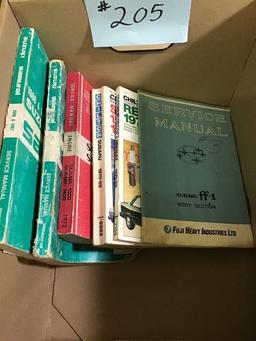 7x VINTAGE SERVICE MANUALS