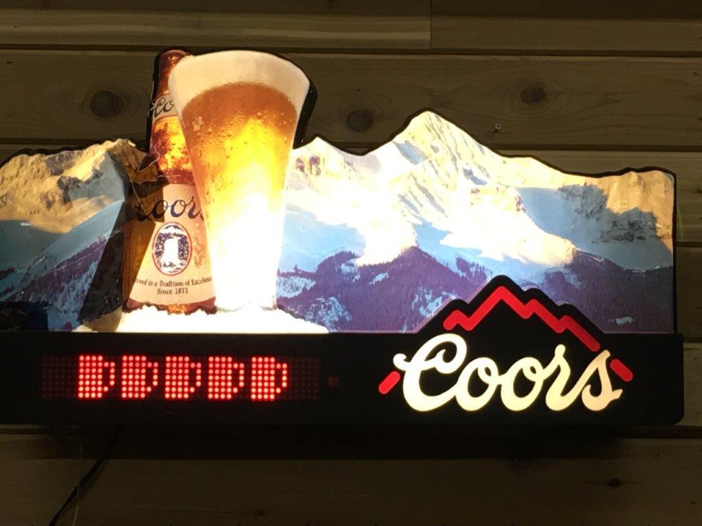 1x LIGHTED BEER SIGN