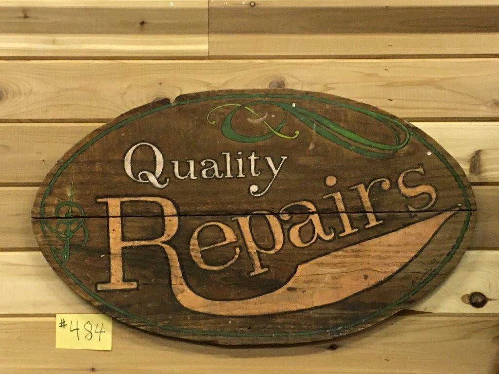 1x HANDPAINTED WOOD SIGN