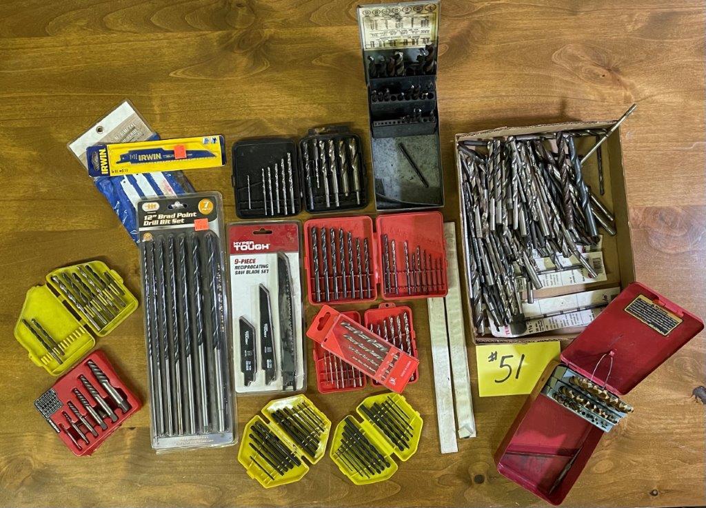 DRILL BITS & SAW BLADES LOT