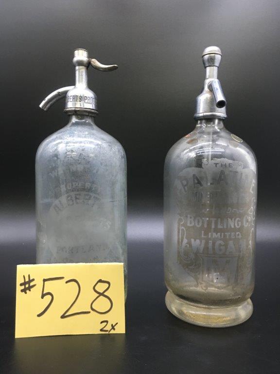 2x SELTZER BOTTLES