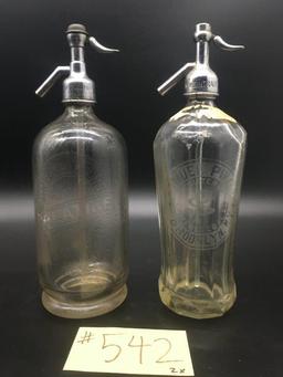 2x SELTZER BOTTLES