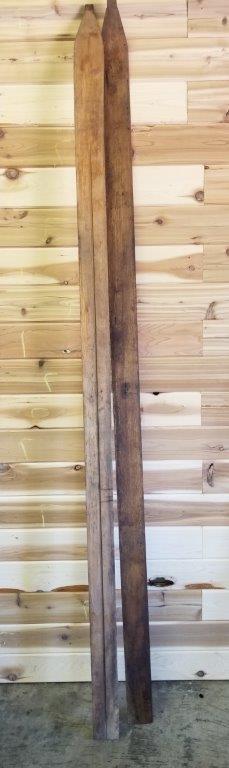 ANTIQUE WOOD SKIS