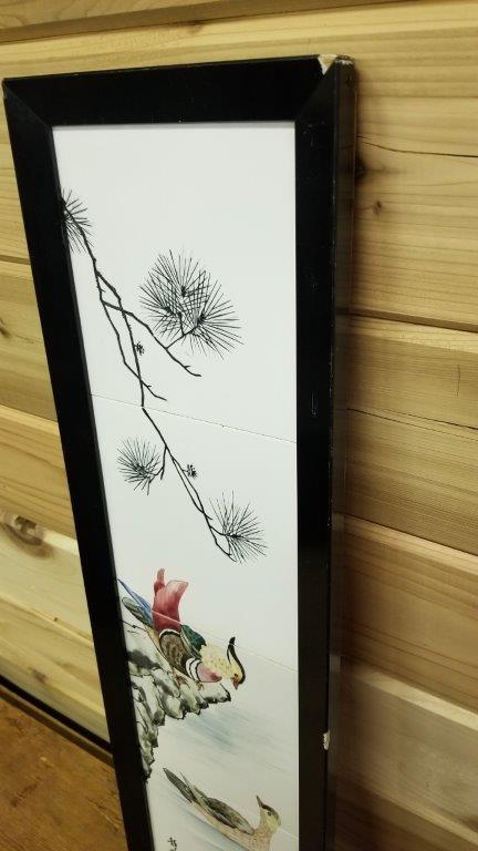 HAND PAINTED FRAMED TILES