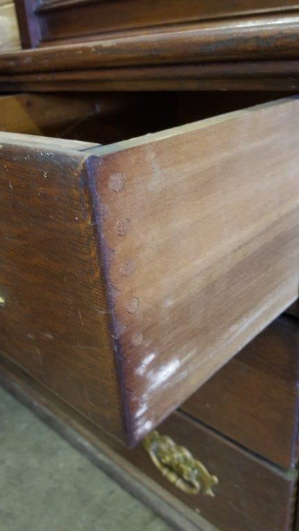 ANTIQUE DRESSER WITH MIRROR